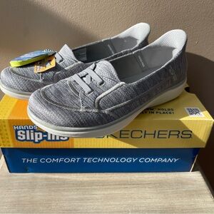 NEW 🌺 Skechers Slip-ins: On-The-GO Flex Radiant Dreaming Gray Women's Size 6